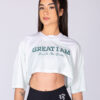 OVERSIZED CROP TOP BREAK THE RULES - Great I Am