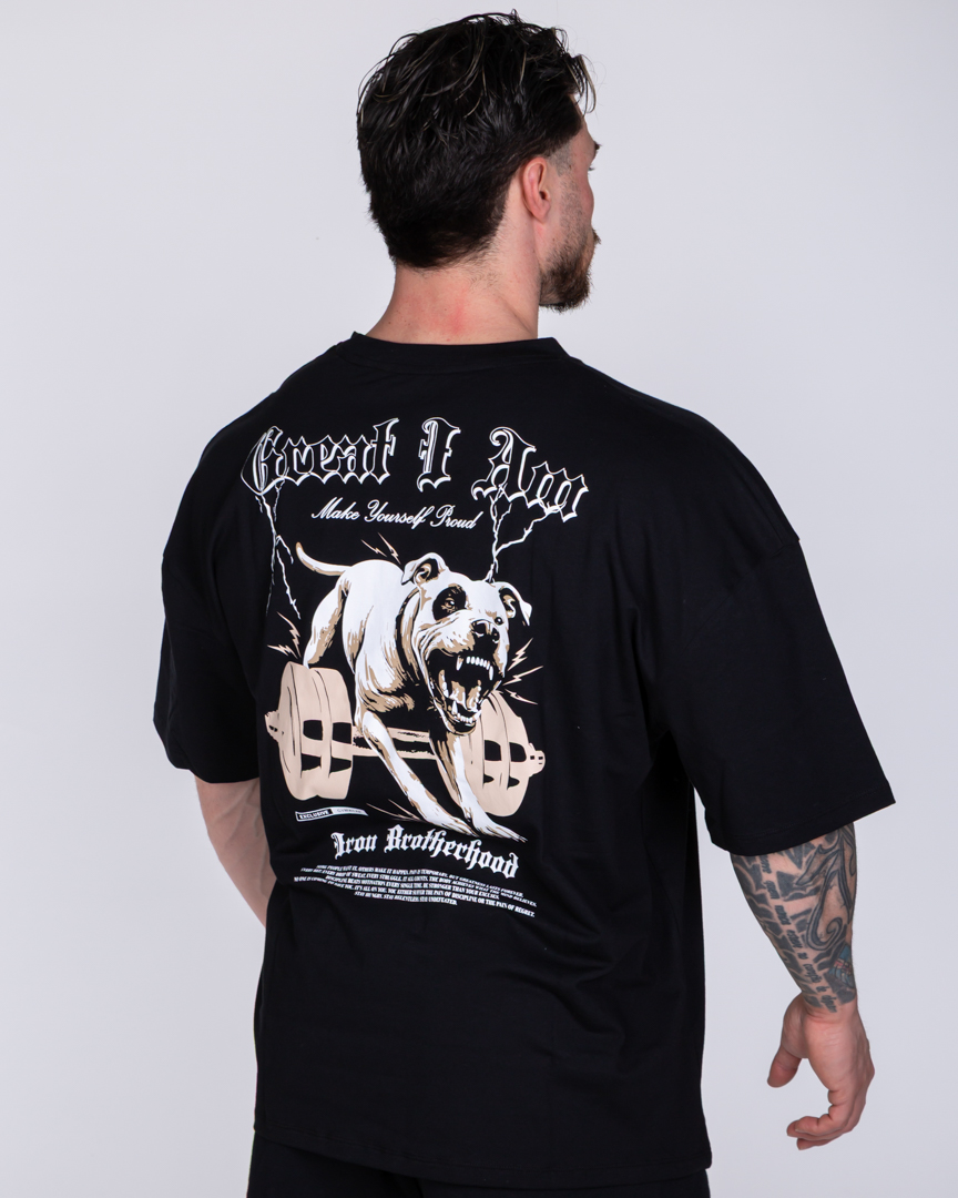 OVERSIZED T-SHIRT PITBULL BLACK - Image 3