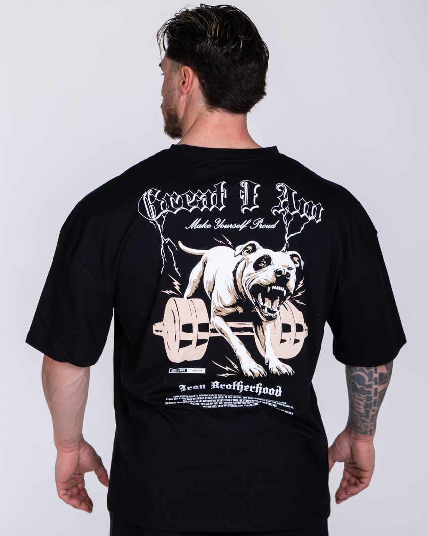 OVERSIZED T-SHIRT PITBULL BLACK