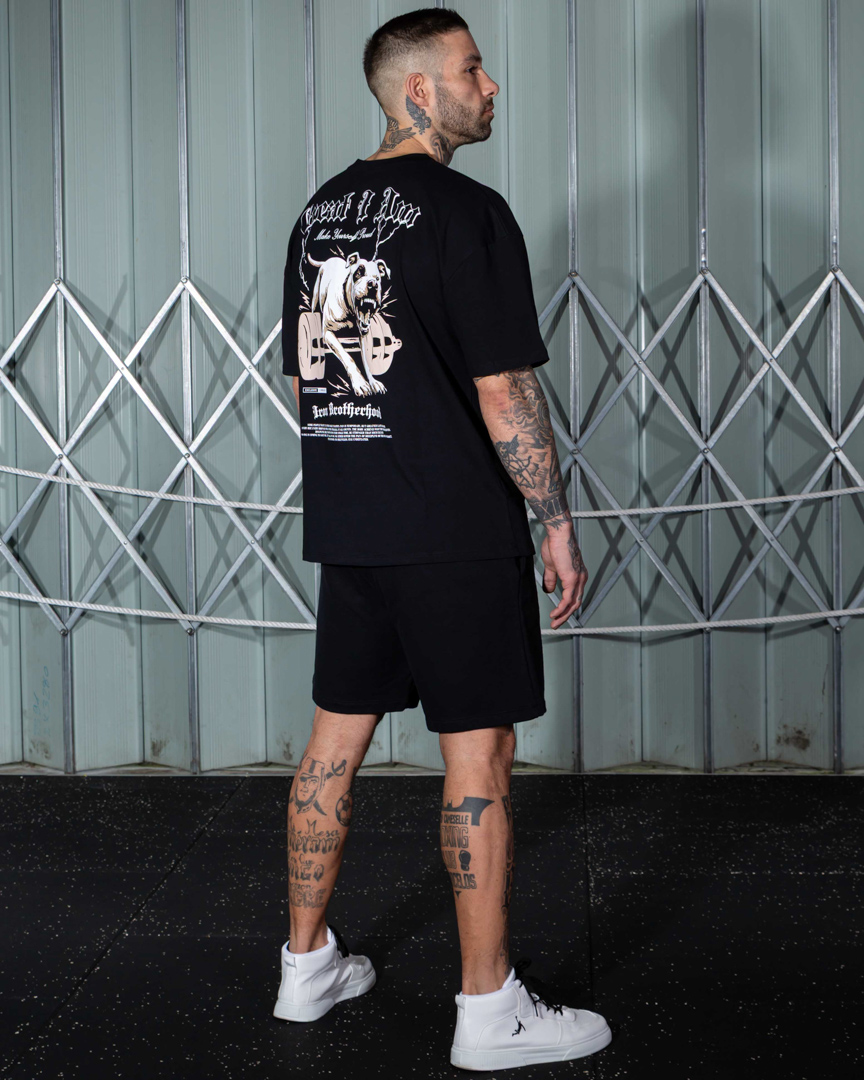 OVERSIZED T-SHIRT PITBULL BLACK - Great I Am