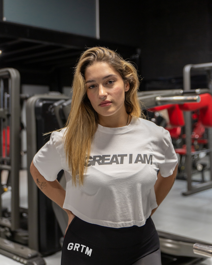 GREAT LOGO CROPPED T-SHIRT WHITE - Great I Am