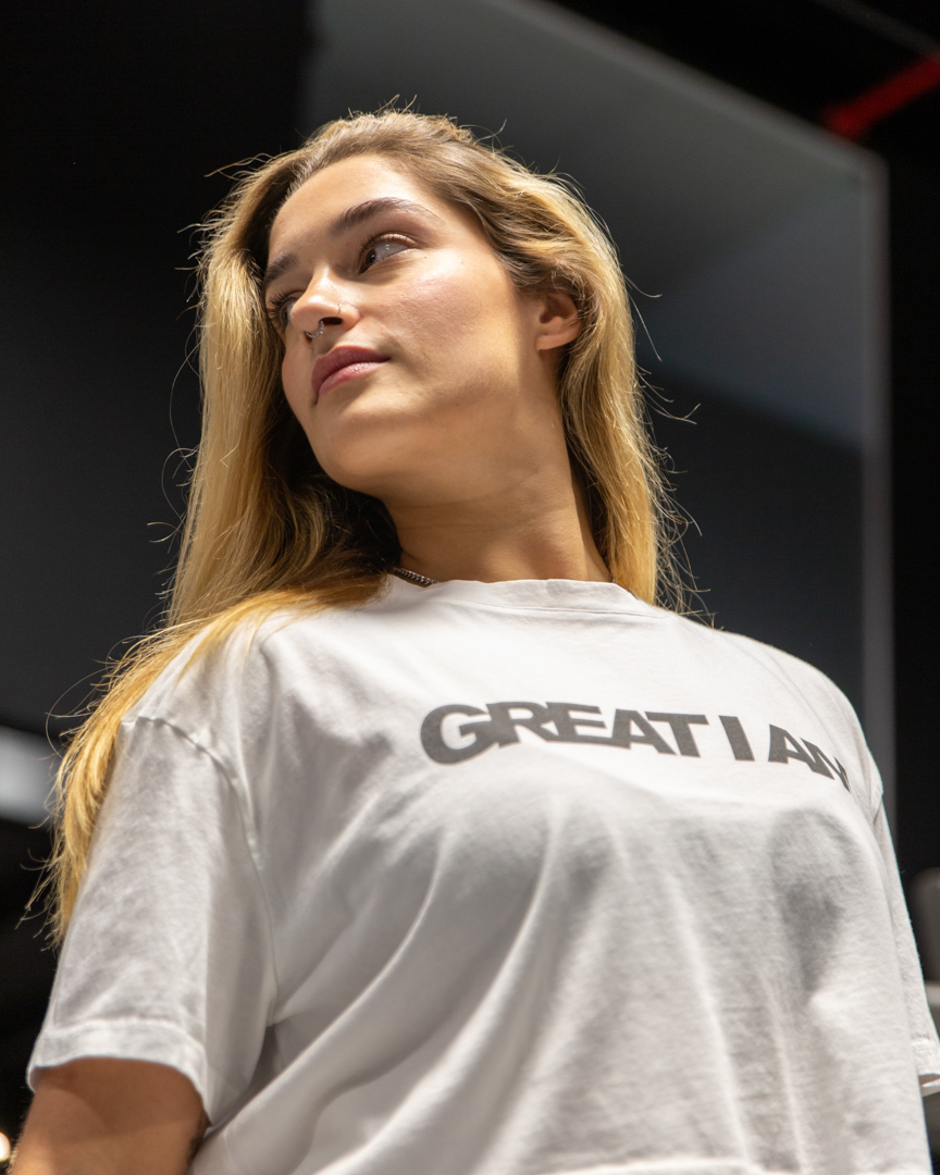 GREAT LOGO CROPPED T-SHIRT WHITE - Great I Am