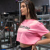 GREAT LOGO CROPPED T-SHIRT PINK