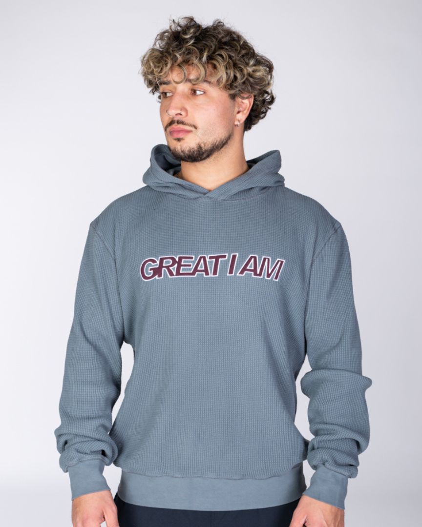 HOODIE TEXTURED GREY