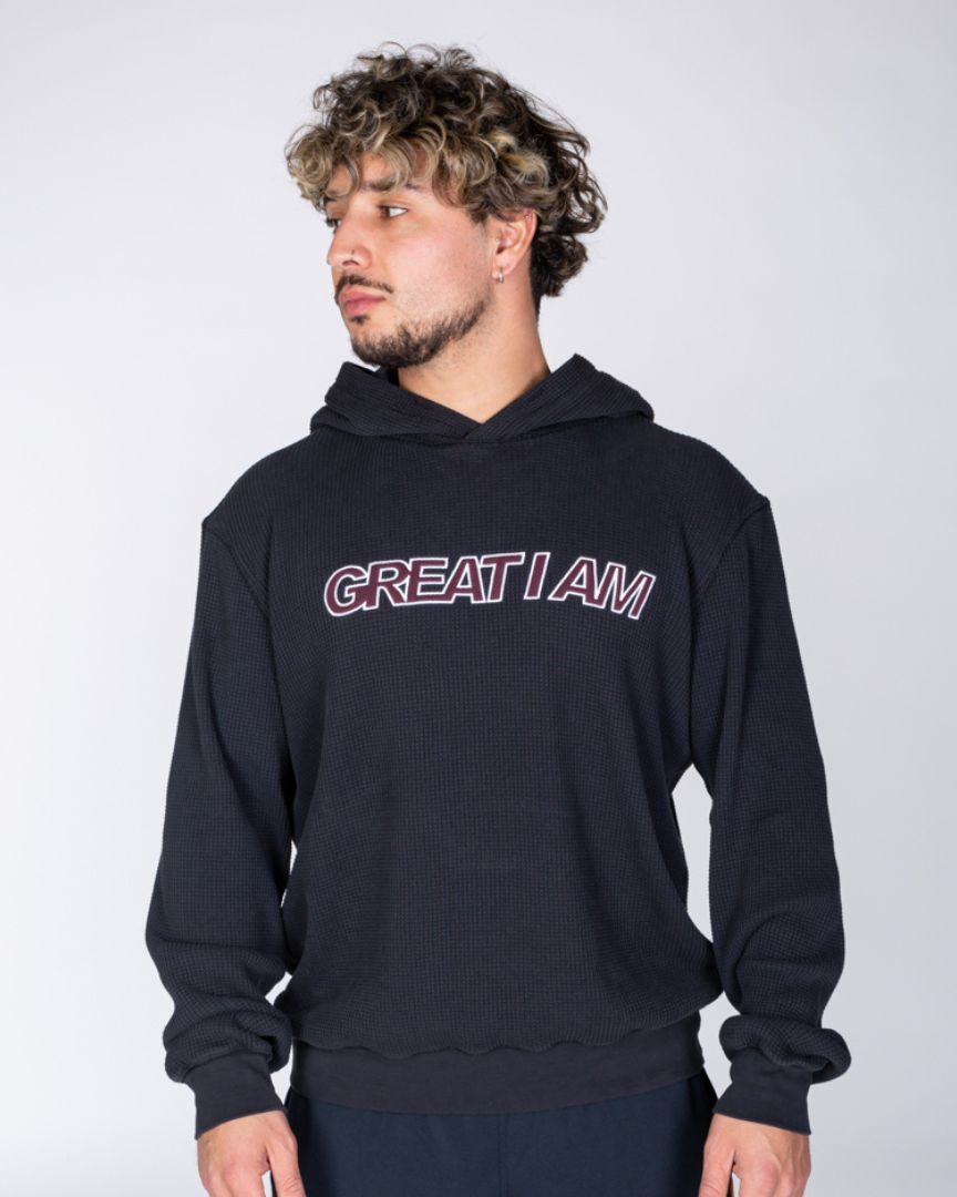 HOODIE TEXTURED BLACK