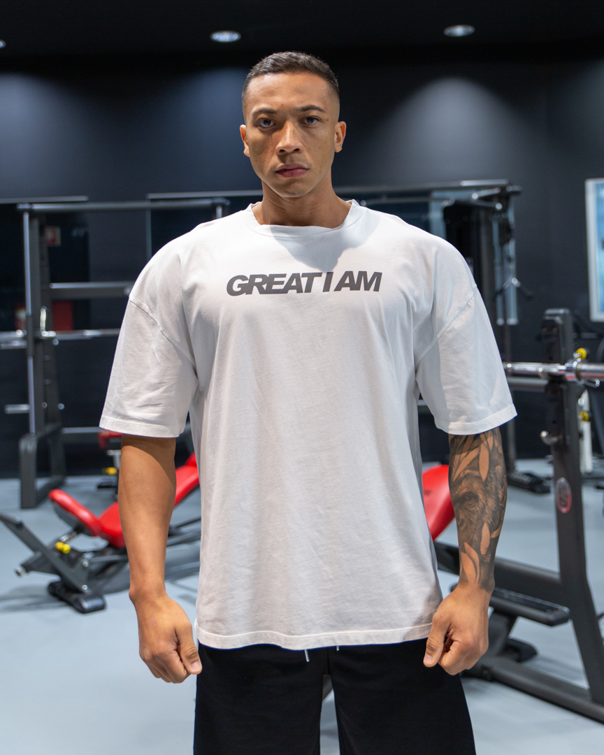GREAT LOGO OVERSIZED T-SHIRT WHITE