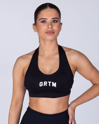 HALTER NECK BRA GRTM BLACK