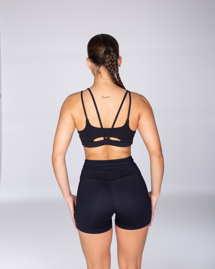 Alternative view of V-FRAME SPORTS BRA BLACK