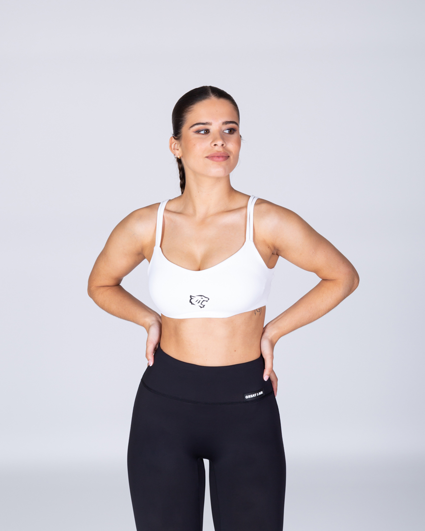 V-FRAME SPORTS BRA LOGO WHITE - Image 7
