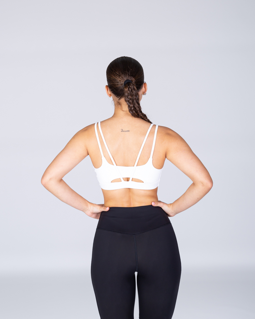 V-FRAME SPORTS BRA LOGO WHITE - Image 5