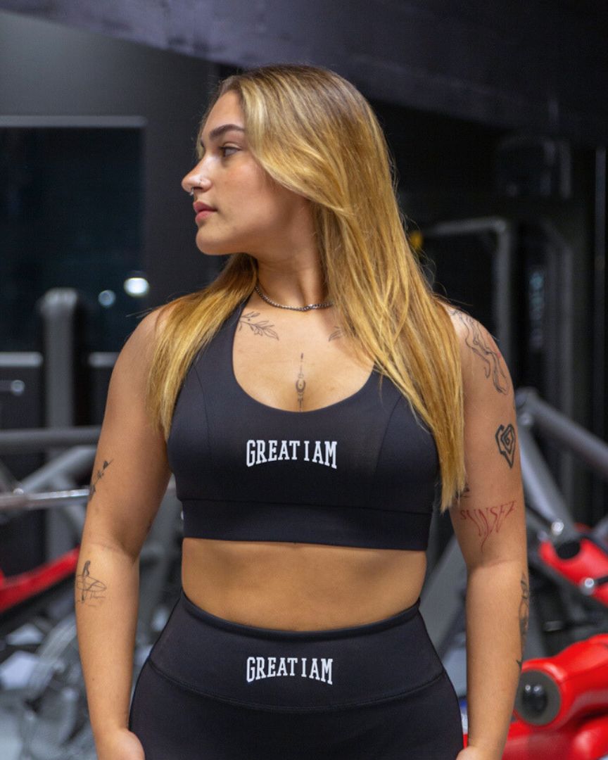 CROSSBACK BRA BLACK - Great I Am