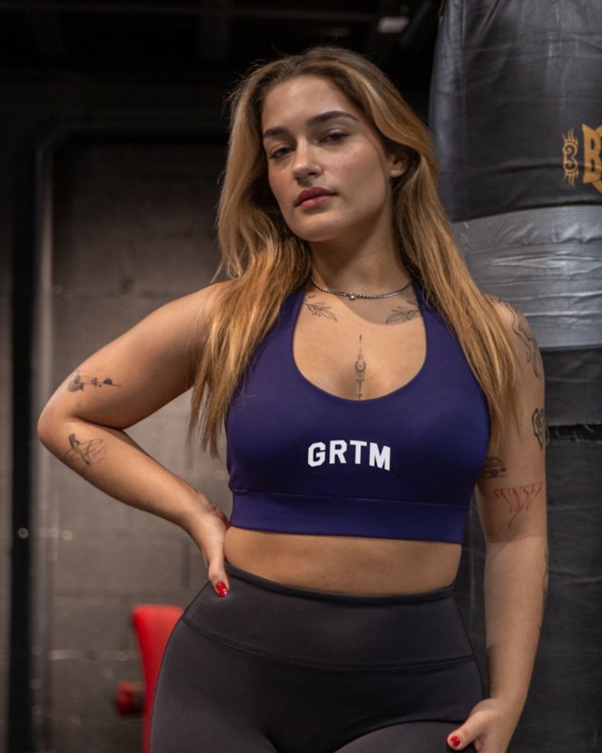 HALTER NECK BRA GRTM NAVY - Great I Am