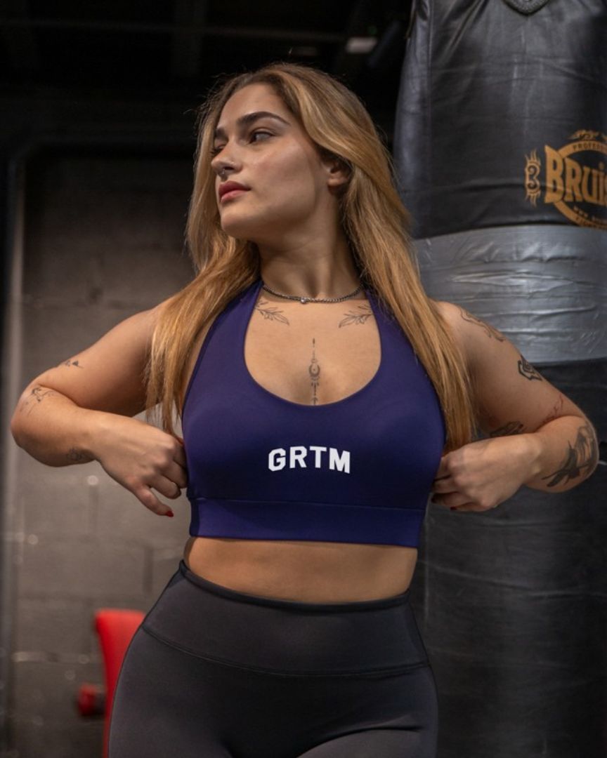 HALTER NECK BRA GRTM NAVY - Great I Am