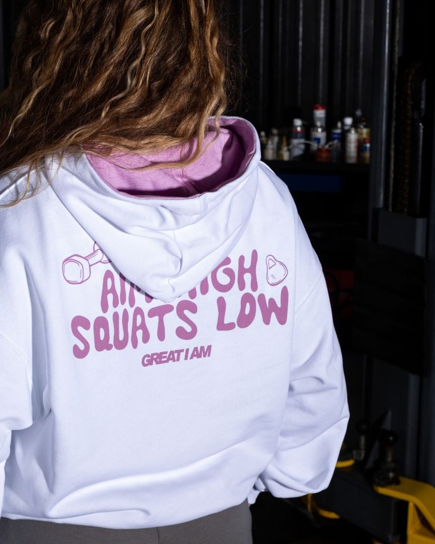 HOODIE AIM HIGH SQUATS LOW - Image 3