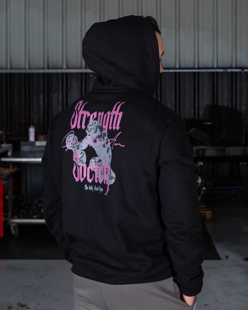 HOODIE STRENGTH SOCIETY BLACK - Great I Am