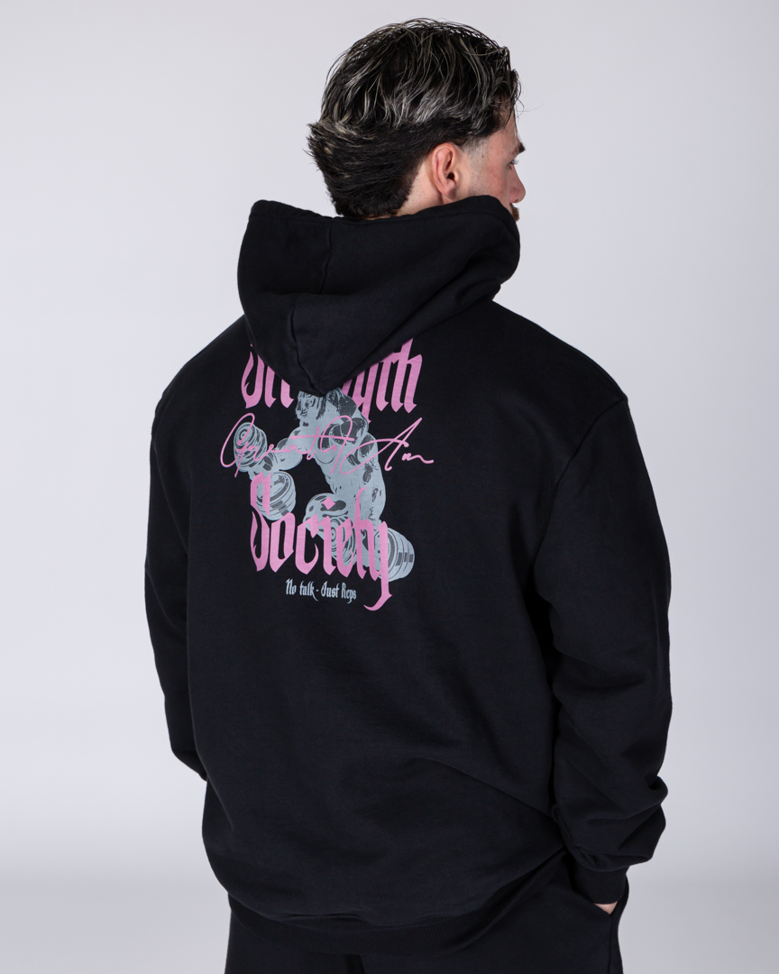 HOODIE STRENGTH SOCIETY BLACK - Image 3