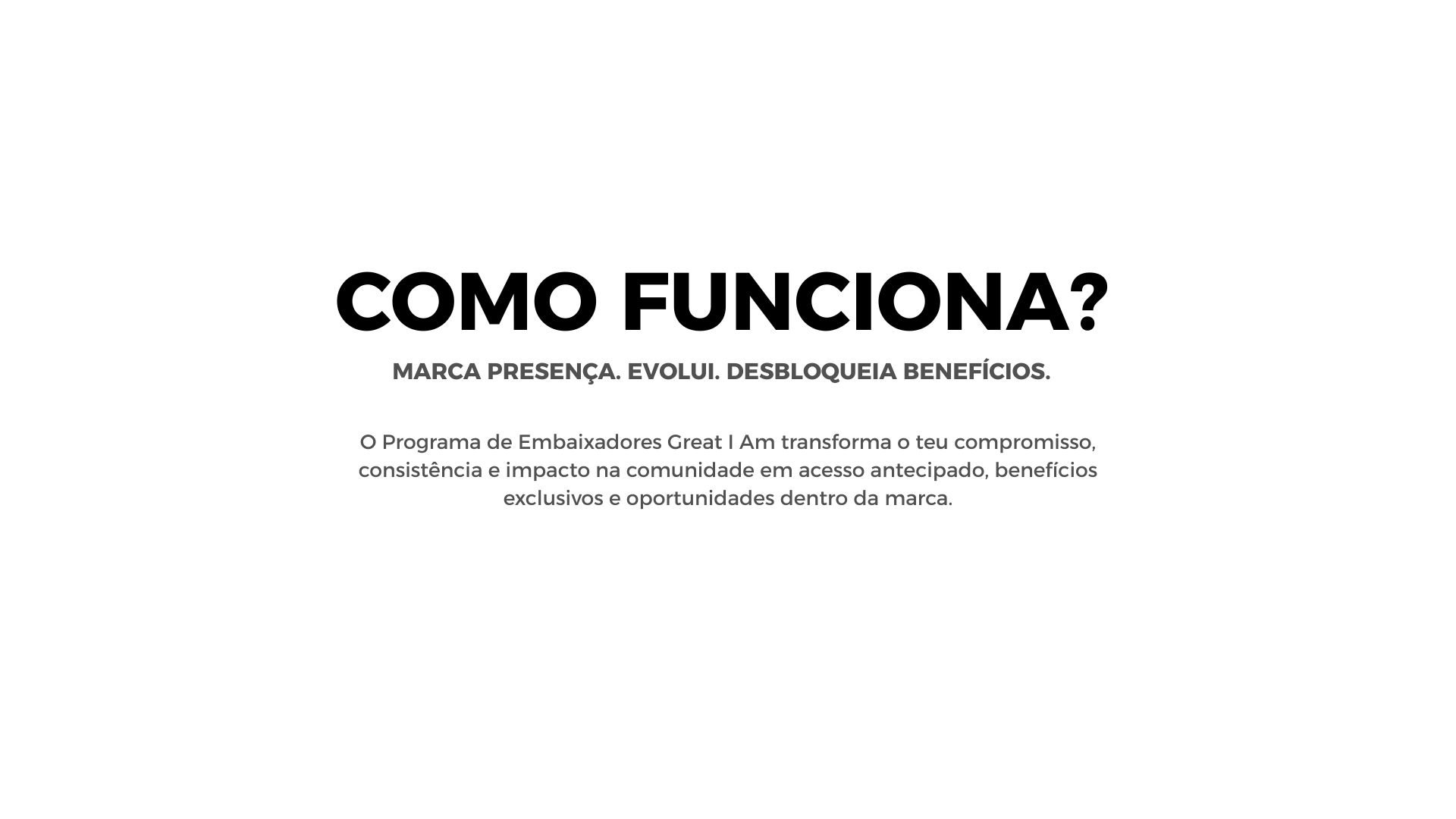Programa de embaixadores - PT - Great I Am