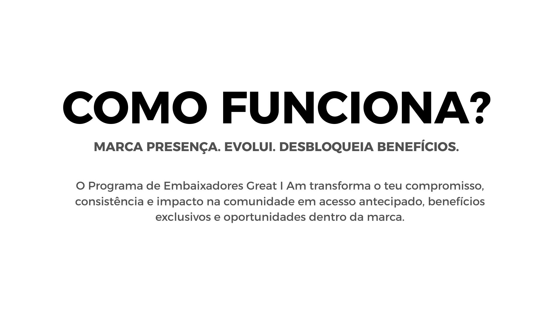 Programa de embaixadores - PT - Great I Am