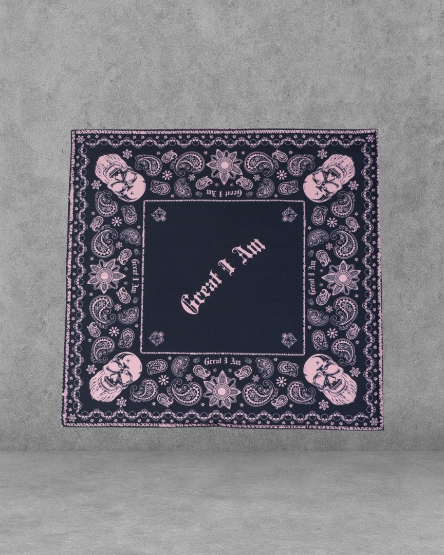 BANDANA SKULLS & CORNUCOPIAS BLACK