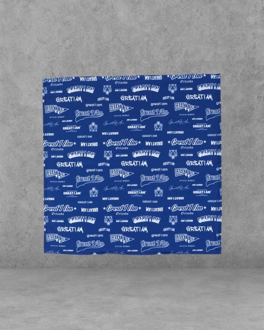 BANDANA GREAT I AM LOGOS NAVY