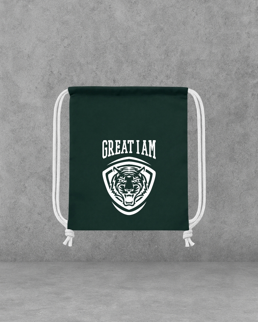 GYM SACK SHIELD TIGER GREEN