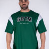OVERSIZED BASEBALL T-SHIRT GRTM GREEN