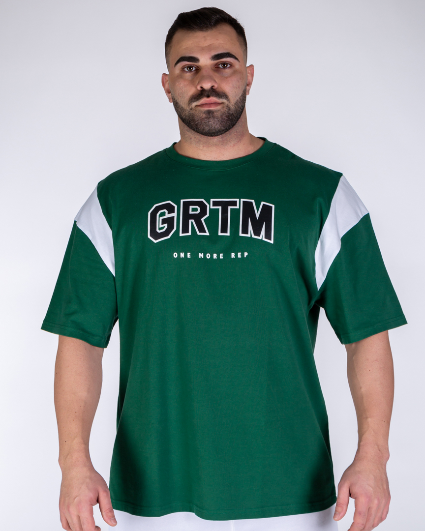 OVERSIZED BASEBALL T-SHIRT GRTM GREEN