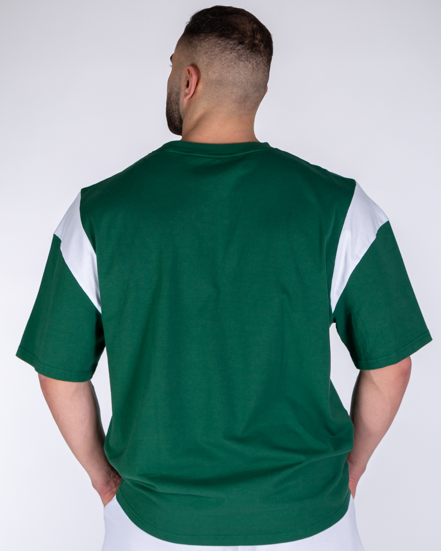 Alternative view of OVERSIZED BASEBALL T-SHIRT GRTM GREEN