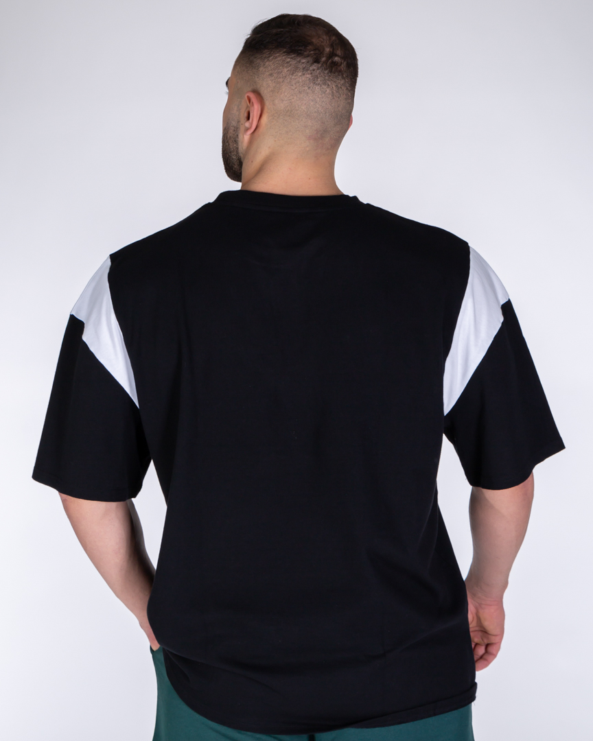 Alternative view of OVERSIZED BASEBALL T-SHIRT GRTM BLACK
