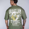 OVERSIZED T-SHIRT TIGERS CLUB GREEN - Great I Am
