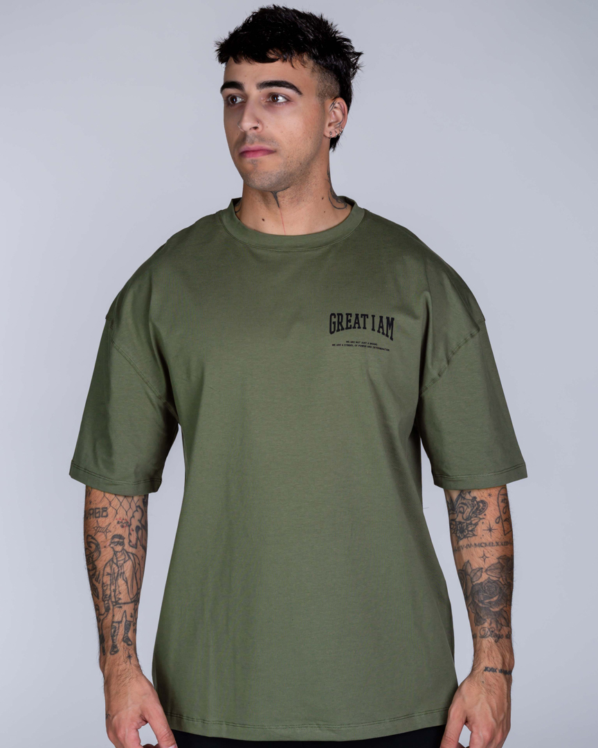 Alternative view of OVERSIZED T-SHIRT TIGERS CLUB GREEN