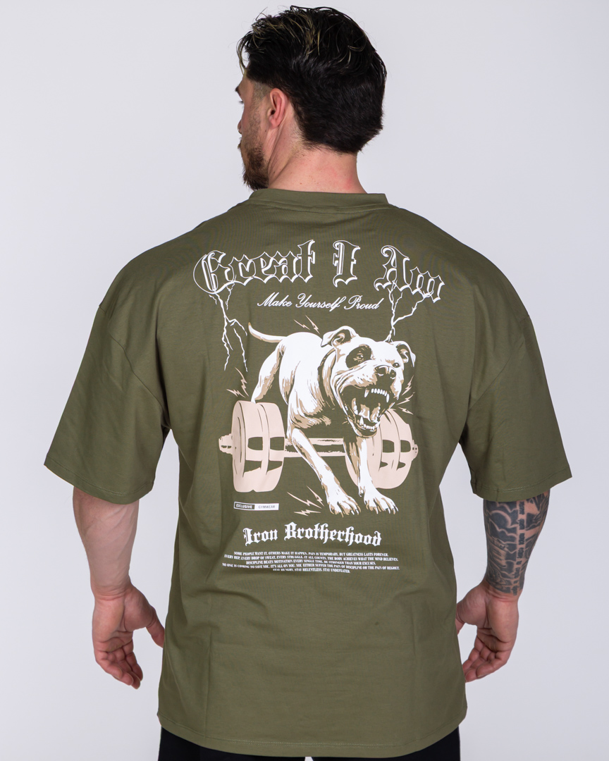 OVERSIZED T-SHIRT PITBULL GREEN