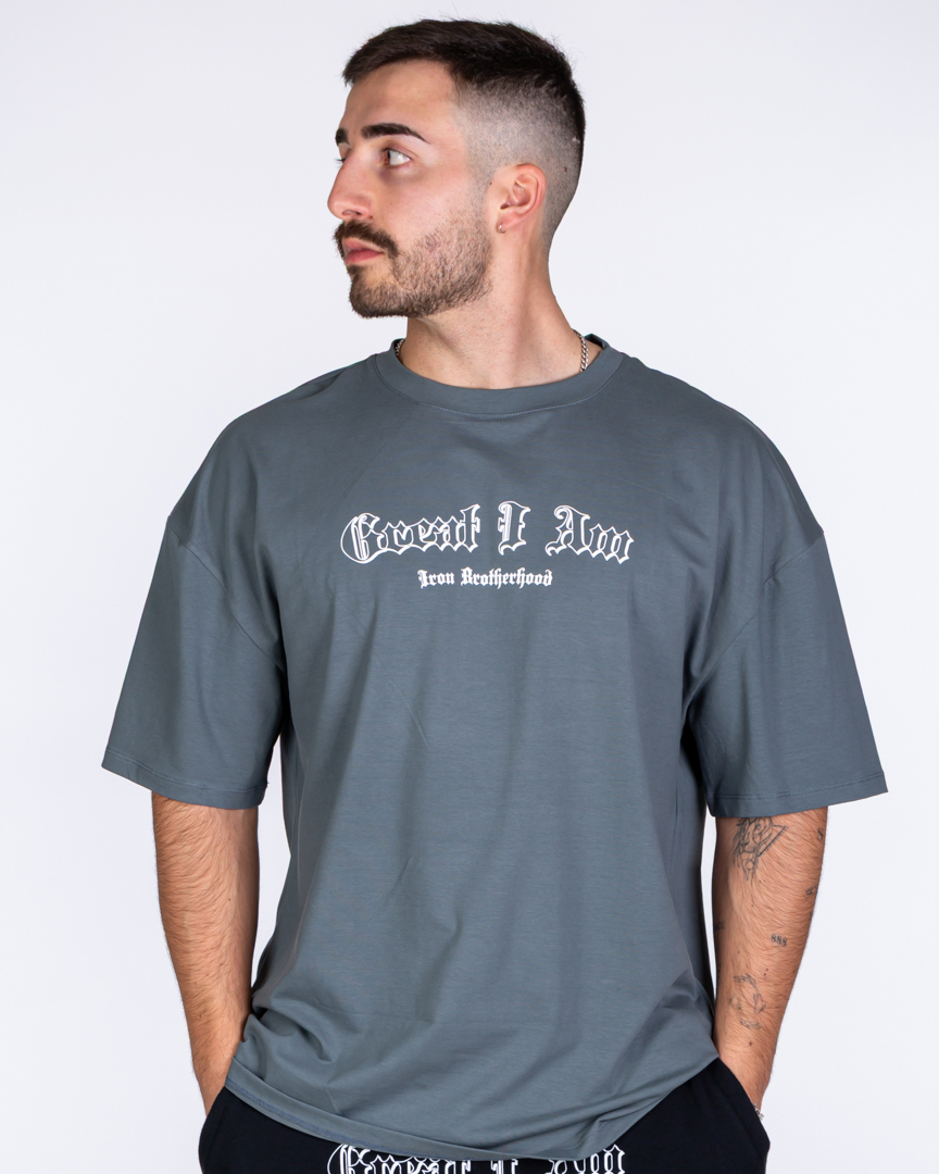 OVERSIZED T-SHIRT PITBULL GREY - Image 4