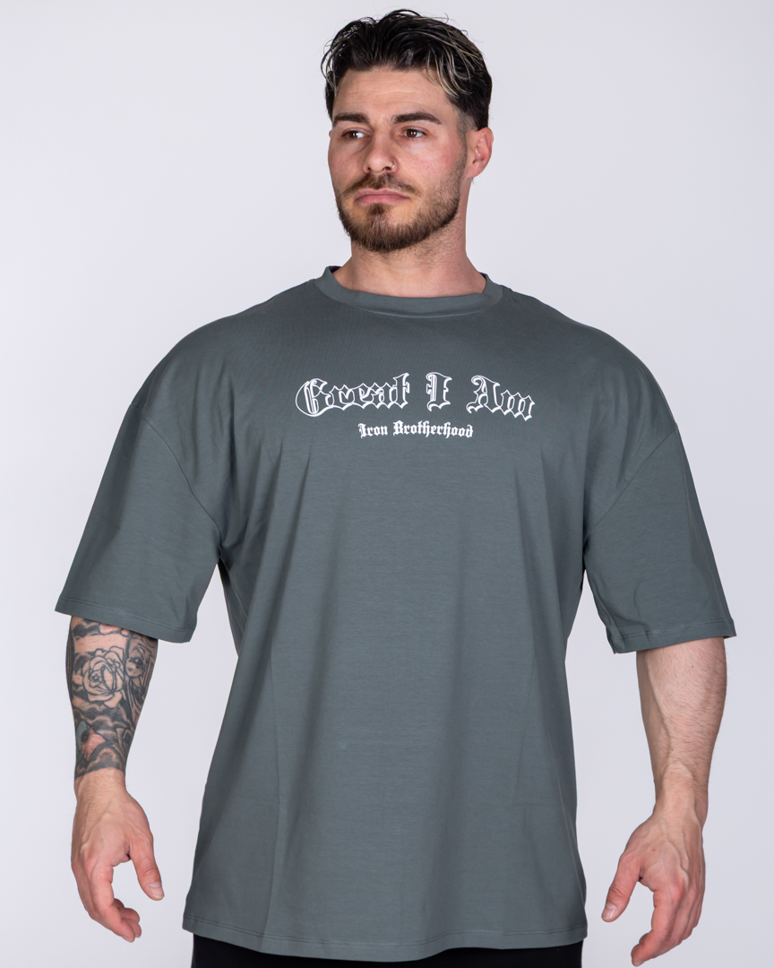 Alternative view of OVERSIZED T-SHIRT PITBULL GREY