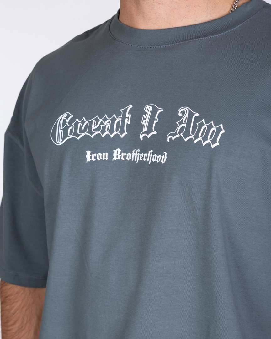OVERSIZED T-SHIRT PITBULL GREY - Image 5