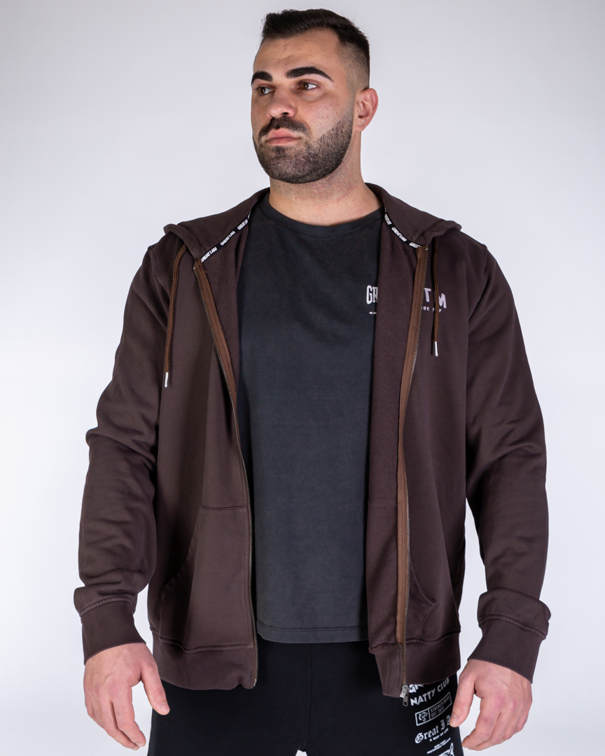 RELAXED FIT JACKET GRTM BROWN - Great I Am