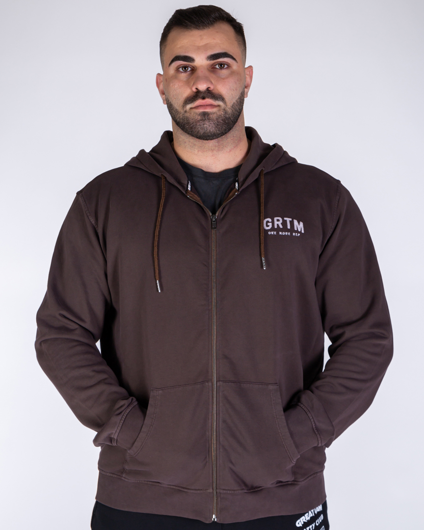 RELAXED FIT JACKET GRTM BROWN - Great I Am