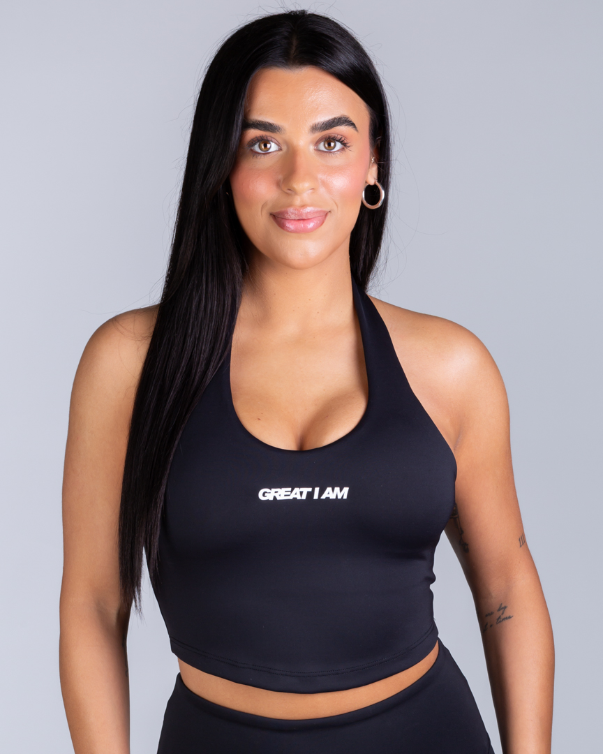 HALTER NECK TOP SOFT CORE FORM BLACK - Image 7