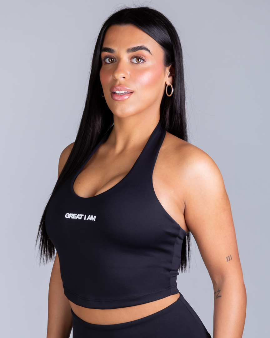 Alternative view of HALTER NECK TOP SOFT CORE FORM BLACK