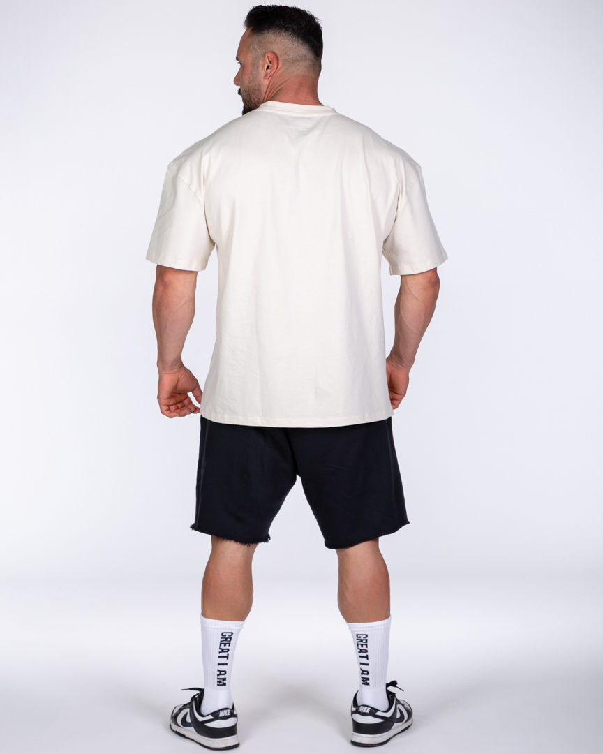 OVERSIZED T-SHIRT CONQUER BEIGE - Image 6