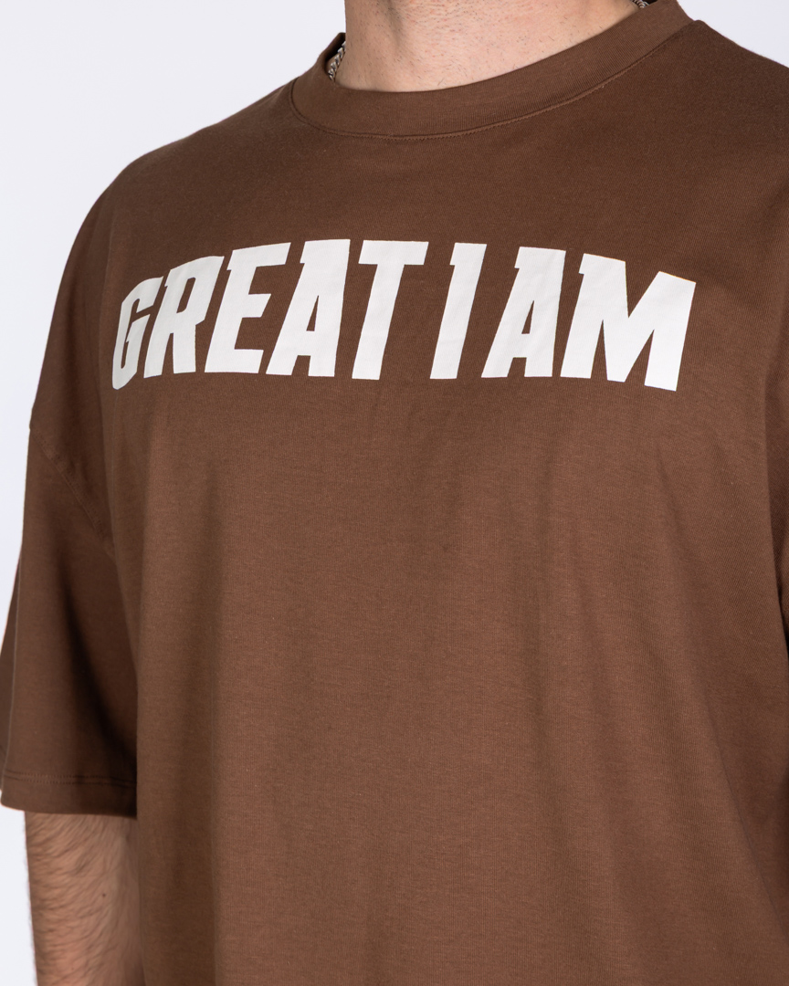 OVERSIZED T-SHIRT CONQUER BROWN - Image 3