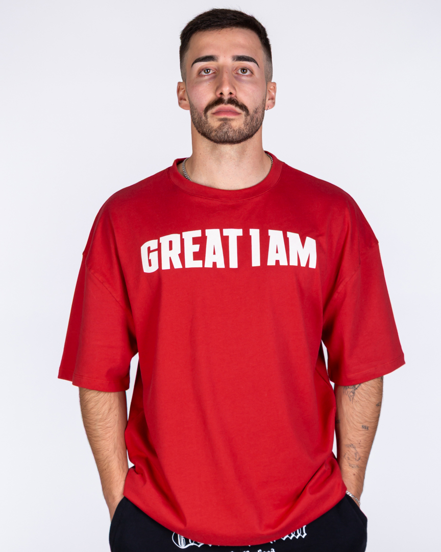 OVERSIZED T-SHIRT CONQUER RED