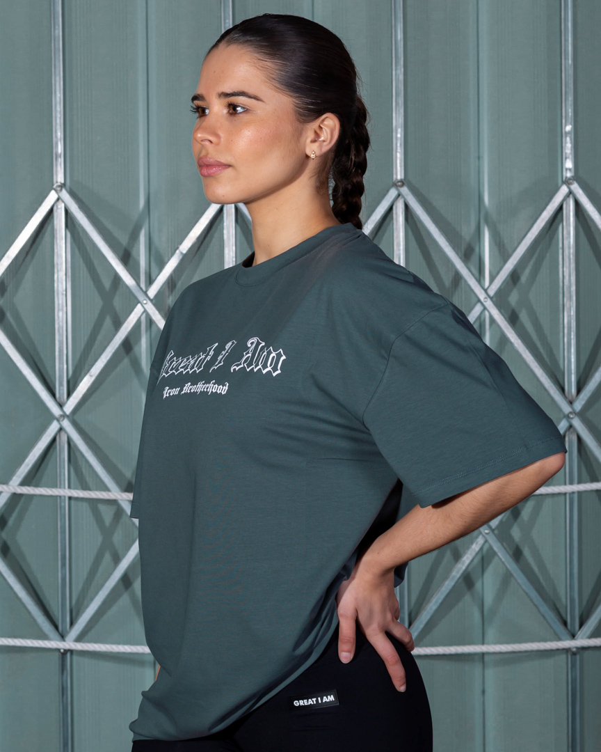 OVERSIZED T-SHIRT PITBULL GREY - Great I Am