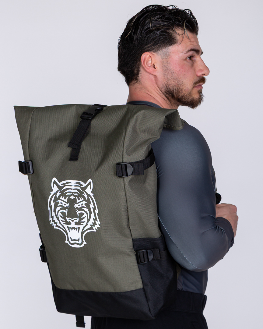 Alternative view of BACKPACK TOP ROLL GREEN