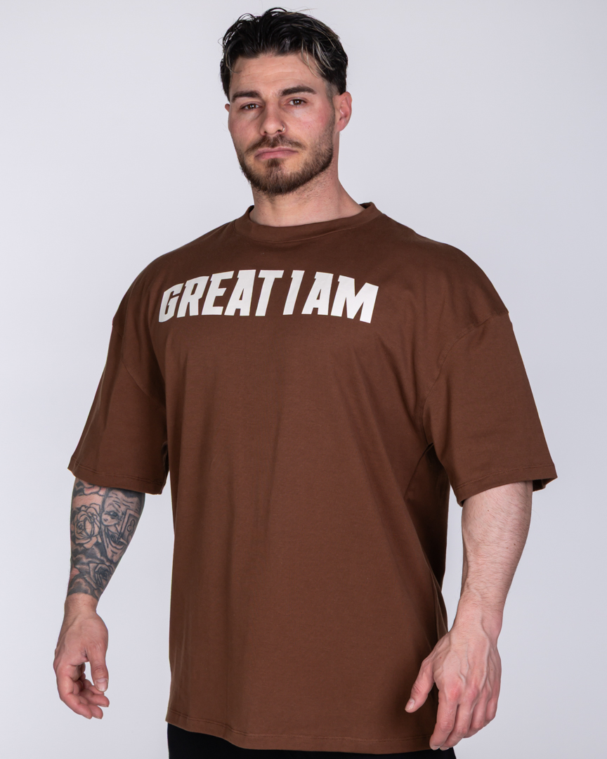 OVERSIZED T-SHIRT CONQUER BROWN - Image 4