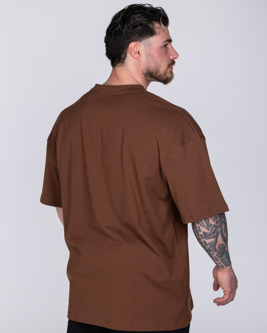 Alternative view of OVERSIZED T-SHIRT CONQUER BROWN