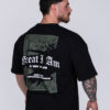 OVERSIZED T-SHIRT HERITAGE TAPESTRY BLACK - Great I Am