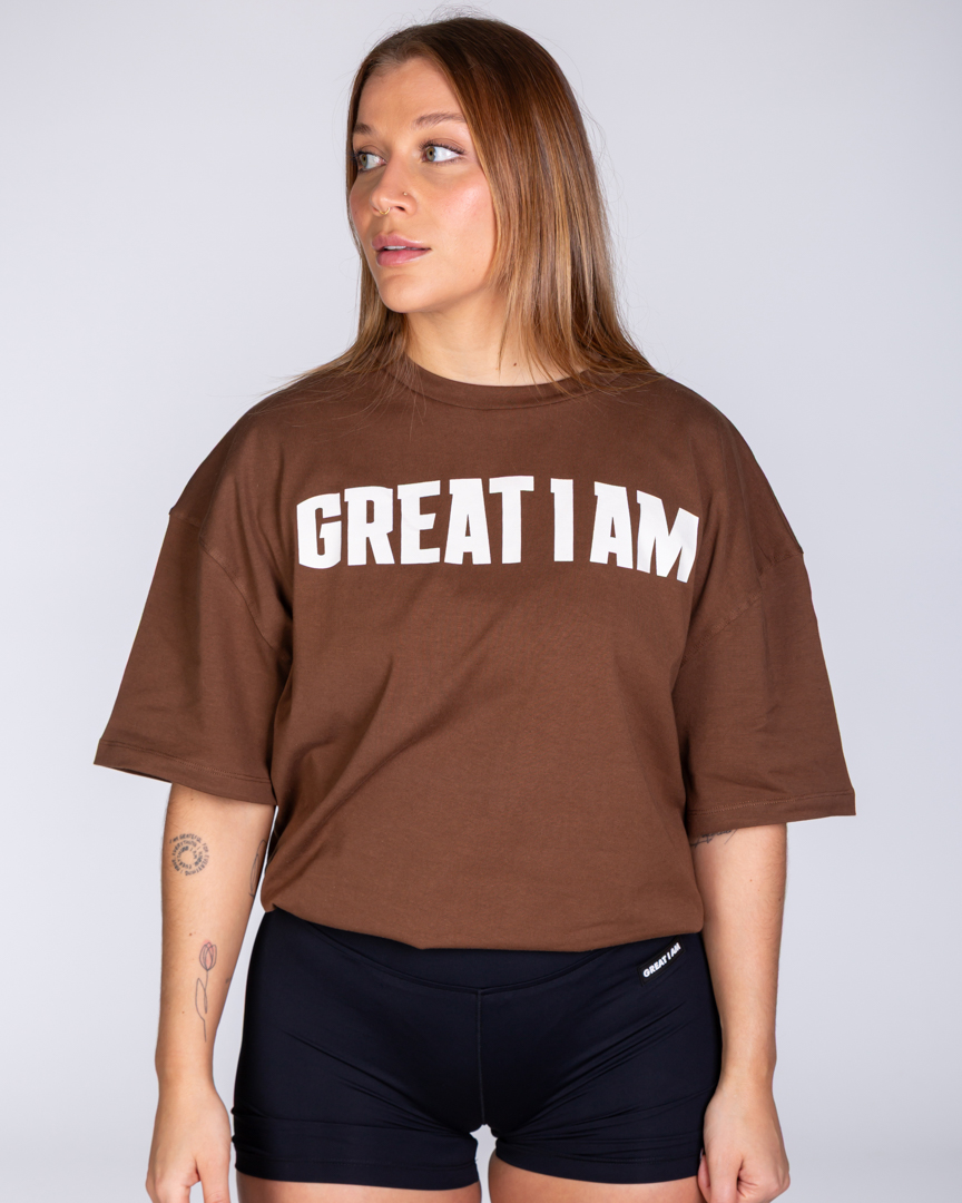 OVERSIZED T-SHIRT CONQUER BROWN - Image 6