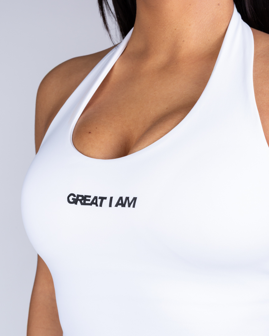 HALTER NECK TOP SOFT CORE FORM WHITE - Image 5
