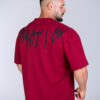 OVERSIZED T-SHIRT DYSTOPIA BURGUNDY - Great I Am